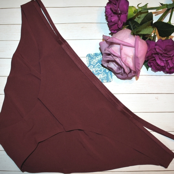 Last 2! FP Zoey Bikini Brief Panty Merlot Red XS - Picture 3 of 10